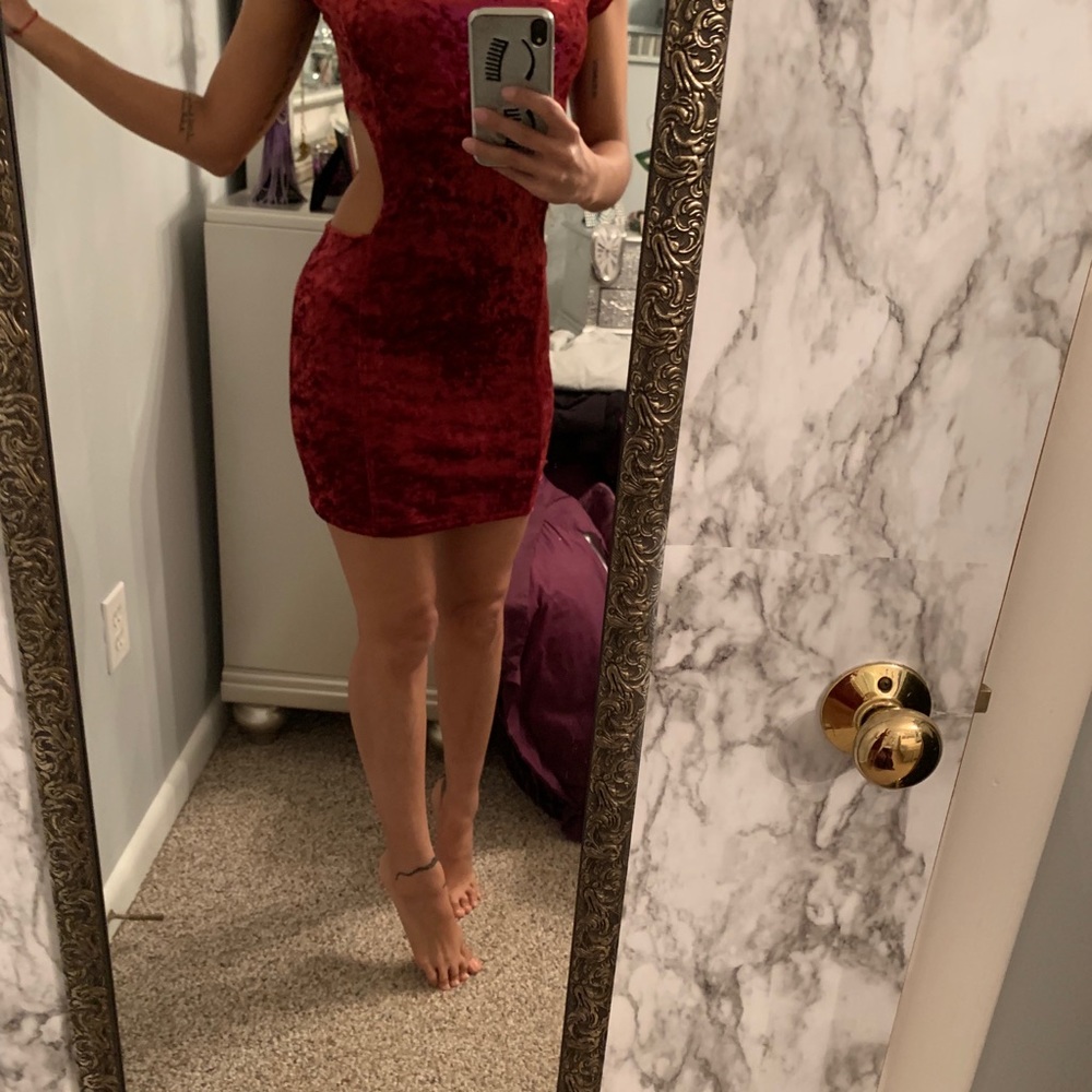 Somedays Lovin’ Velvet Cutout Dress - Picture 10 of 12